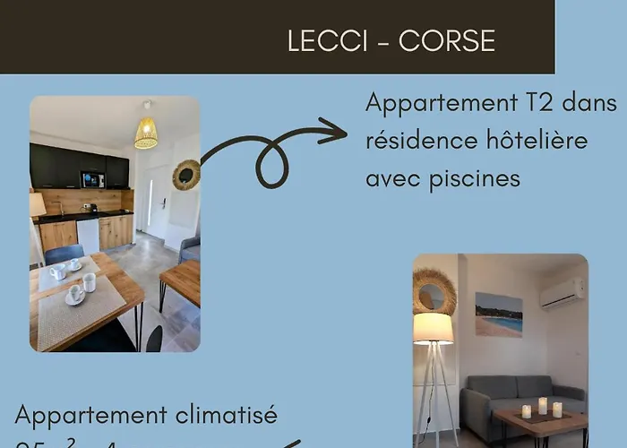 T2 En Corse Dans Avec Piscines Proche De Porto Vecchio Apartmán Lecci